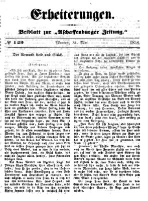 Erheiterungen (Aschaffenburger Zeitung) Montag 31. Mai 1858