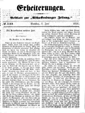 Erheiterungen (Aschaffenburger Zeitung) Samstag 5. Juni 1858