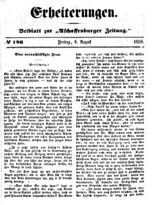 Erheiterungen (Aschaffenburger Zeitung) Freitag 6. August 1858