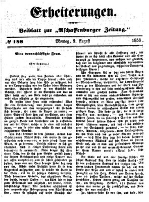 Erheiterungen (Aschaffenburger Zeitung) Montag 9. August 1858