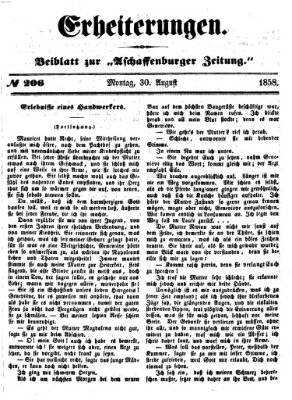 Erheiterungen (Aschaffenburger Zeitung) Montag 30. August 1858