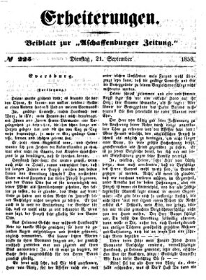 Erheiterungen (Aschaffenburger Zeitung) Dienstag 21. September 1858