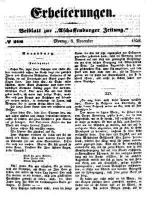 Erheiterungen (Aschaffenburger Zeitung) Montag 8. November 1858