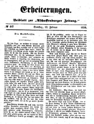 Erheiterungen (Aschaffenburger Zeitung) Samstag 12. Februar 1859