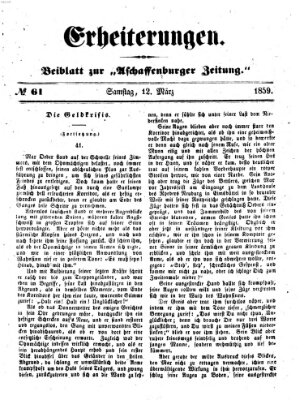 Erheiterungen (Aschaffenburger Zeitung) Samstag 12. März 1859