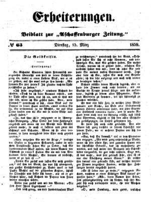 Erheiterungen (Aschaffenburger Zeitung) Dienstag 15. März 1859