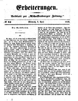 Erheiterungen (Aschaffenburger Zeitung) Mittwoch 6. April 1859