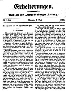 Erheiterungen (Aschaffenburger Zeitung) Montag 2. Mai 1859