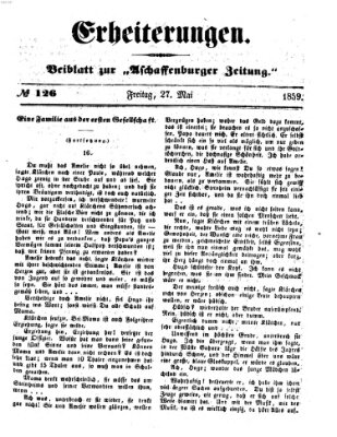 Erheiterungen (Aschaffenburger Zeitung) Freitag 27. Mai 1859