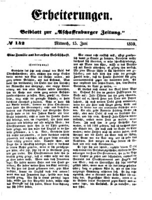 Erheiterungen (Aschaffenburger Zeitung) Mittwoch 15. Juni 1859