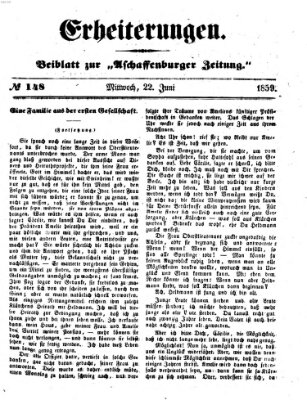 Erheiterungen (Aschaffenburger Zeitung) Mittwoch 22. Juni 1859