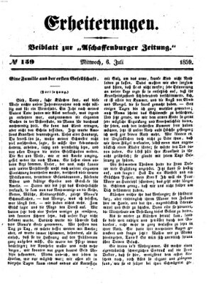 Erheiterungen (Aschaffenburger Zeitung) Mittwoch 6. Juli 1859