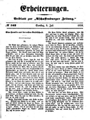 Erheiterungen (Aschaffenburger Zeitung) Samstag 9. Juli 1859