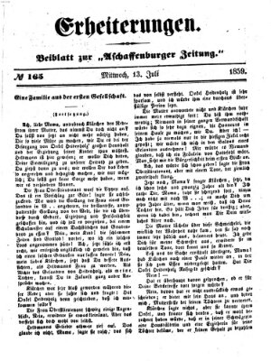 Erheiterungen (Aschaffenburger Zeitung) Mittwoch 13. Juli 1859