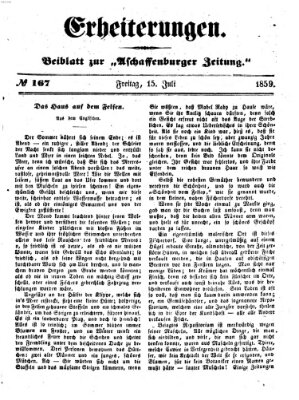 Erheiterungen (Aschaffenburger Zeitung) Freitag 15. Juli 1859