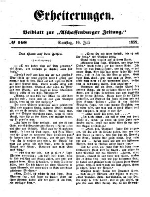 Erheiterungen (Aschaffenburger Zeitung) Samstag 16. Juli 1859