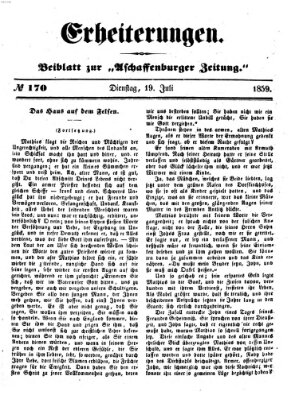 Erheiterungen (Aschaffenburger Zeitung) Dienstag 19. Juli 1859