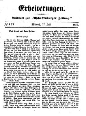 Erheiterungen (Aschaffenburger Zeitung) Mittwoch 27. Juli 1859