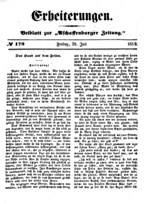 Erheiterungen (Aschaffenburger Zeitung) Freitag 29. Juli 1859