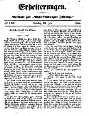 Erheiterungen (Aschaffenburger Zeitung) Samstag 30. Juli 1859