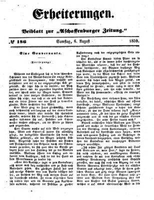 Erheiterungen (Aschaffenburger Zeitung) Samstag 6. August 1859