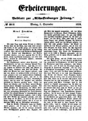 Erheiterungen (Aschaffenburger Zeitung) Montag 5. September 1859