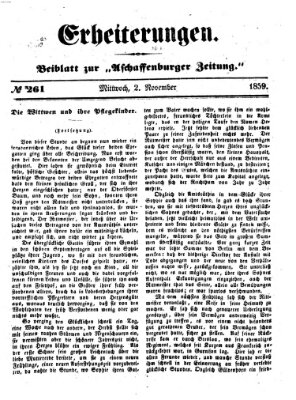 Erheiterungen (Aschaffenburger Zeitung) Mittwoch 2. November 1859