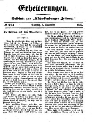 Erheiterungen (Aschaffenburger Zeitung) Samstag 5. November 1859