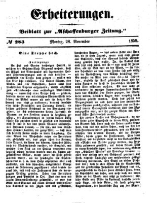 Erheiterungen (Aschaffenburger Zeitung) Montag 28. November 1859