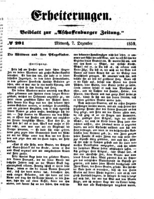 Erheiterungen (Aschaffenburger Zeitung) Mittwoch 7. Dezember 1859