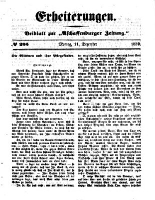 Erheiterungen (Aschaffenburger Zeitung) Sonntag 11. Dezember 1859