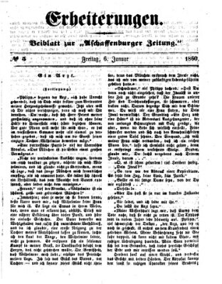 Erheiterungen (Aschaffenburger Zeitung) Freitag 6. Januar 1860