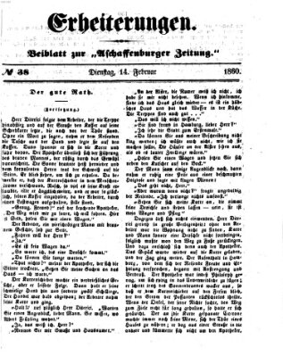 Erheiterungen (Aschaffenburger Zeitung) Dienstag 14. Februar 1860