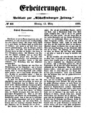 Erheiterungen (Aschaffenburger Zeitung) Montag 12. März 1860