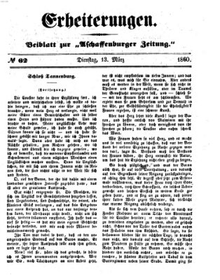 Erheiterungen (Aschaffenburger Zeitung) Dienstag 13. März 1860