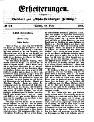 Erheiterungen (Aschaffenburger Zeitung) Montag 19. März 1860