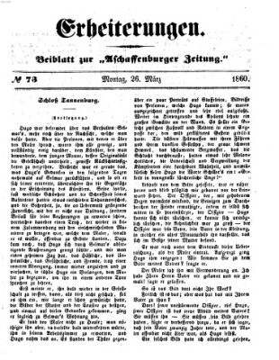 Erheiterungen (Aschaffenburger Zeitung) Montag 26. März 1860