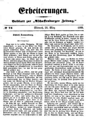 Erheiterungen (Aschaffenburger Zeitung) Mittwoch 28. März 1860