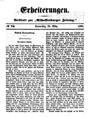 Erheiterungen (Aschaffenburger Zeitung) Donnerstag 29. März 1860