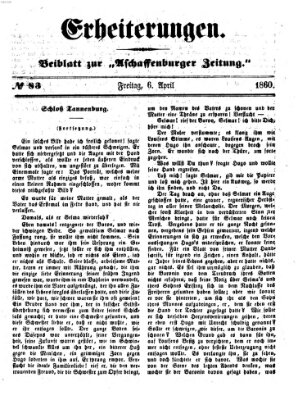 Erheiterungen (Aschaffenburger Zeitung) Freitag 6. April 1860