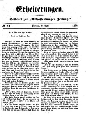 Erheiterungen (Aschaffenburger Zeitung) Montag 9. April 1860