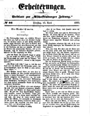 Erheiterungen (Aschaffenburger Zeitung) Dienstag 10. April 1860