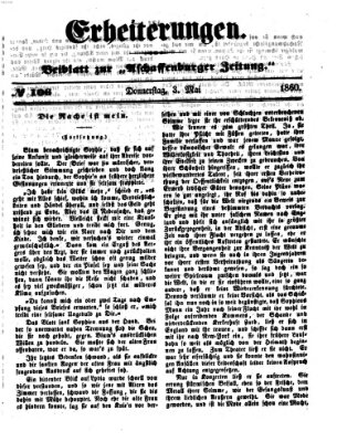 Erheiterungen (Aschaffenburger Zeitung) Donnerstag 3. Mai 1860