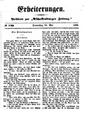 Erheiterungen (Aschaffenburger Zeitung) Donnerstag 31. Mai 1860