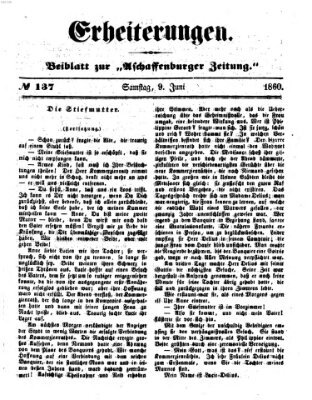 Erheiterungen (Aschaffenburger Zeitung) Samstag 9. Juni 1860