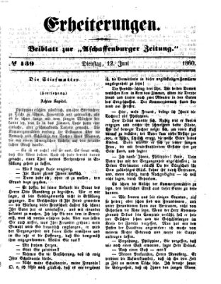 Erheiterungen (Aschaffenburger Zeitung) Dienstag 12. Juni 1860