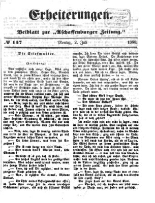 Erheiterungen (Aschaffenburger Zeitung) Montag 2. Juli 1860