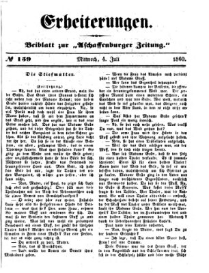 Erheiterungen (Aschaffenburger Zeitung) Mittwoch 4. Juli 1860