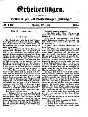 Erheiterungen (Aschaffenburger Zeitung) Freitag 27. Juli 1860