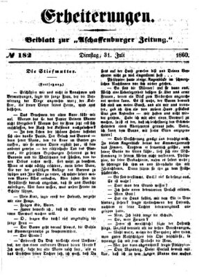 Erheiterungen (Aschaffenburger Zeitung) Dienstag 31. Juli 1860